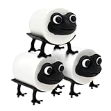 3Pcs Frog Toilet Roll Holder, Funny Toilet Paper Holder, Decorative Paper Roll Storage, Frog Paper Towel Holder Stand, Roll Holder Stand for Bathroom Decor, Home
