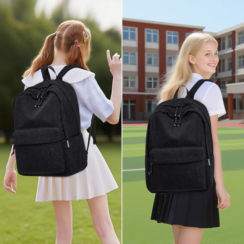 Image of ZUBOND Backpack for School Girls and Boys, Lightweight School Bookbag for Teens, College Students Women & Men, Cute Large Laptop Backpack Fits 17.3 Inch Notebook
