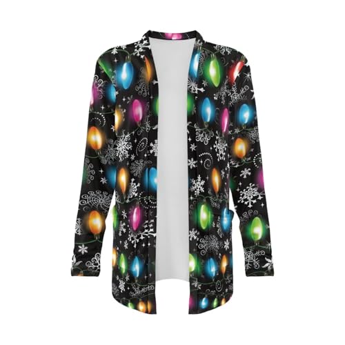 Image of Women's Lightweight Cardigans with Pockets Trendy Long Sleeve Open Front Cardigan Casual Tops Jackets Fall Oufits S-2XL