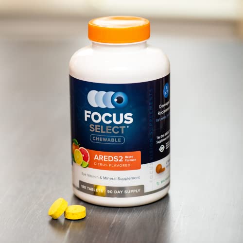 Focus Vision Supplements - Focus Pi Post-Injection Eye Drops (10Ml Bottle) & Focus Select Citrus Chewables (90 Day Supply) – Eye Vision Supplement #TOP3