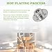 EPLZON 8mm Rigid Flange Coupling Connector, Rigid Guide Model Coupler Accessory, Rigid Shaft Axis Fittings with Electroplated and High Hardness Heat Treated for DIY RC Model Motors(4Pcs)