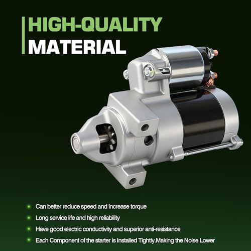Motor de arranque New Starter para Cub Cadet, John Deere, Scotts, Toro Tractor Serie 23HP 25HP, 0.6KW 9 dientes miniatura 5