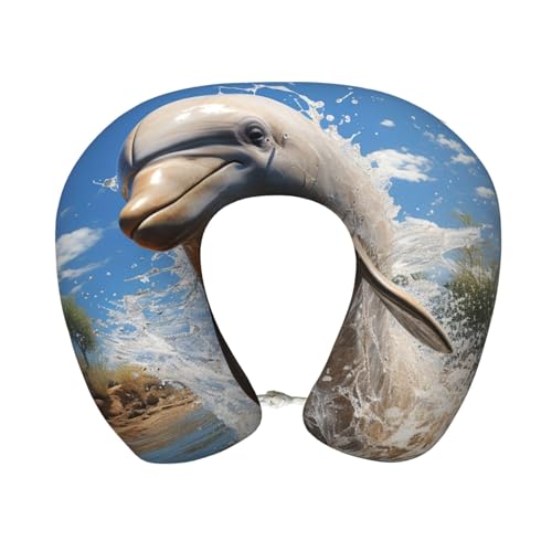Almohada viscoelástica 30 cm x 25 cm para viaje miniatura 1
