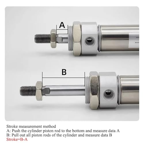 Cilindro neumático de mini varilla MA32, solución de doble efecto para optimizar maquinaria. 5