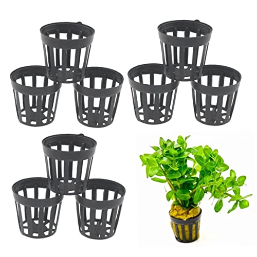 OnIUeZky Copa de la Red de jardín Plantación Pesada Pot de plástico de plástico Mesh ranurada para Suministros de hidroponía 100pcs
