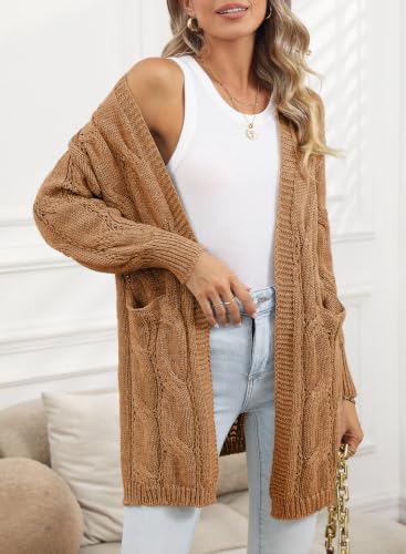 Image of Dokotoo Women Long Cardigan Open Front Knit Sweater 2026