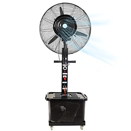 Ventilador oscilante de pedestal, 3 velocidades, para exteriores, patio, garaje, restaurante, refrigeración