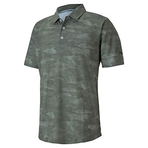 Puma Golf 2020 Men's Solarized Camo Polo Thyme, Small #TOP23