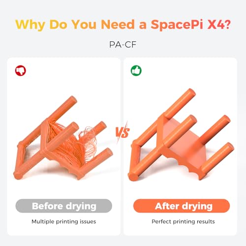 Image of Official Creality Filament Dryer, Space Pi X4 Filament Storage Box, 85℃ Max Temperature, Dual Independent Heating Chambers, Power Saving for PLA PETG ABS TPU ASA PC PA PAHT, DB-05