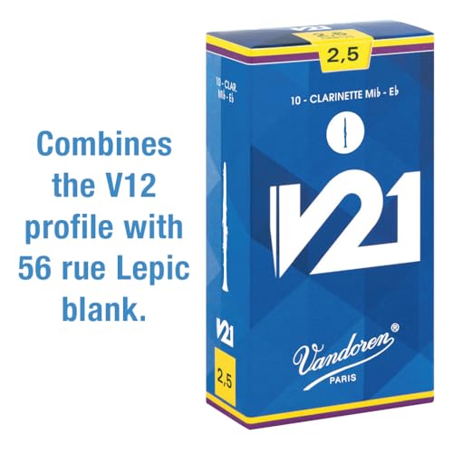 Anches Vandoren V21 Mib force 2.5 en boite de 10 pour clarinette - 2