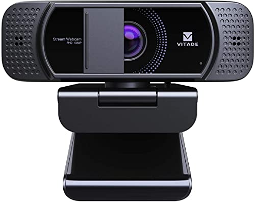 VITADE Webcam with Microphone 1080P HD Web Camera, 672 USB Desktop Web Cam Facecam Video Cam for...