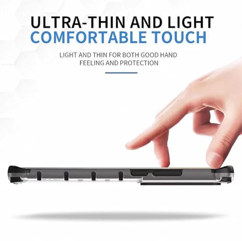 Image of Lustree TPU Honey Comb Armor Shock Proof Back Cover for for Realme GT2 Pro (Transparent)