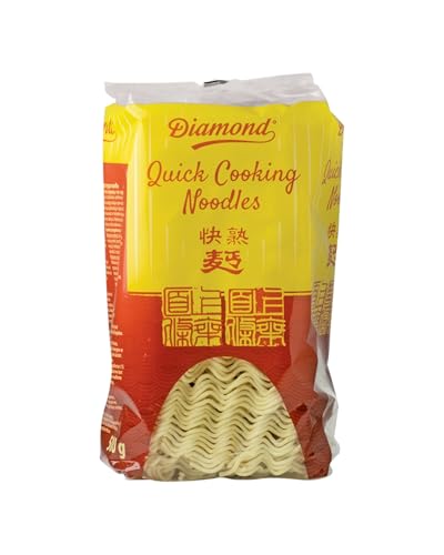 DIAMOND Quick Cooking Nudeln ohne Ei, schnelle Nudeln aus Weizenmehl für Bratnudeln & Beilagen - 1 x 500 g