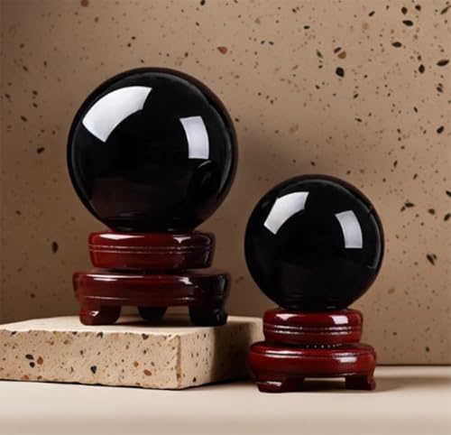 Boule d'obsidienne noire protectrice contre les énergies négatives