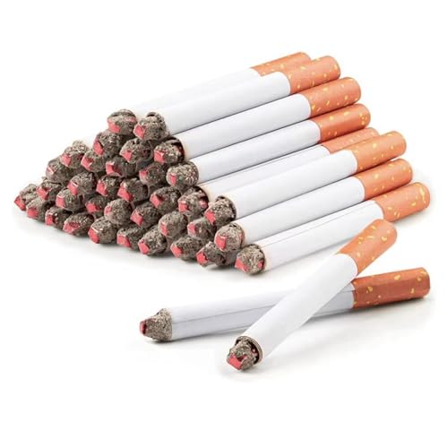 Image of Fake Cigarettes, 3.25 Inch Puff Cigarettes (Pack of 6), Realistic Look - Ideal for Themed Parties /Theatrical Performances