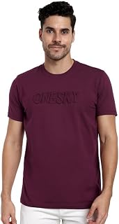 Round-Neck-T-Shirts-for-Men-Versatile-Mens-Wear-Embossed-Print-Round-Neck-Gents-T-Shirt-Breathabl-
