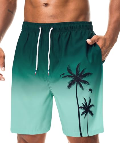 Danfiki Badehose Herren Lang Badeshorts Männer Innenhose Schwimmhosen Knielang Atmungsaktiv Schnelltrocknend Wasserabwei...