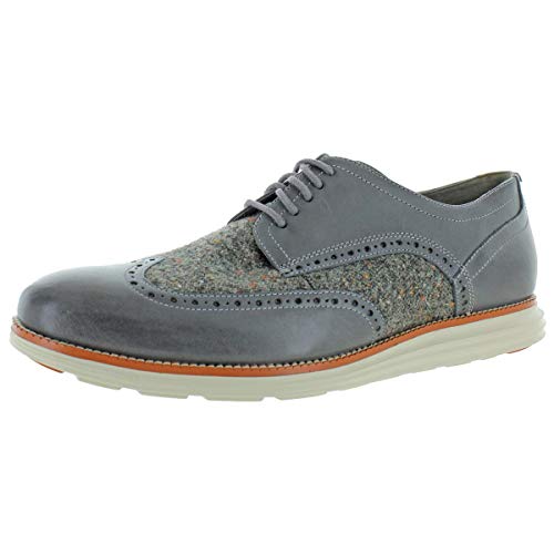 Cole Haan Original Grand Wingtip Oxford Quiet Shade Leather/Wool/Ivory 10.5
