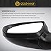 Dasbecan Driver Left Side Door Mirror Compatible with Kia Optima 2014 2015 with Power Glass | Heated | Turn Signal | Manual Folding | Painted Outside Door Mirror KI1320175 876104C501 6Pins Black