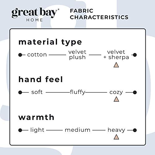 Great Bay Home Decorative Holiday Throw Blanket. Super Soft Fleece Sherpa Holiday Throw Blanket. Hudson Collection #TOP6