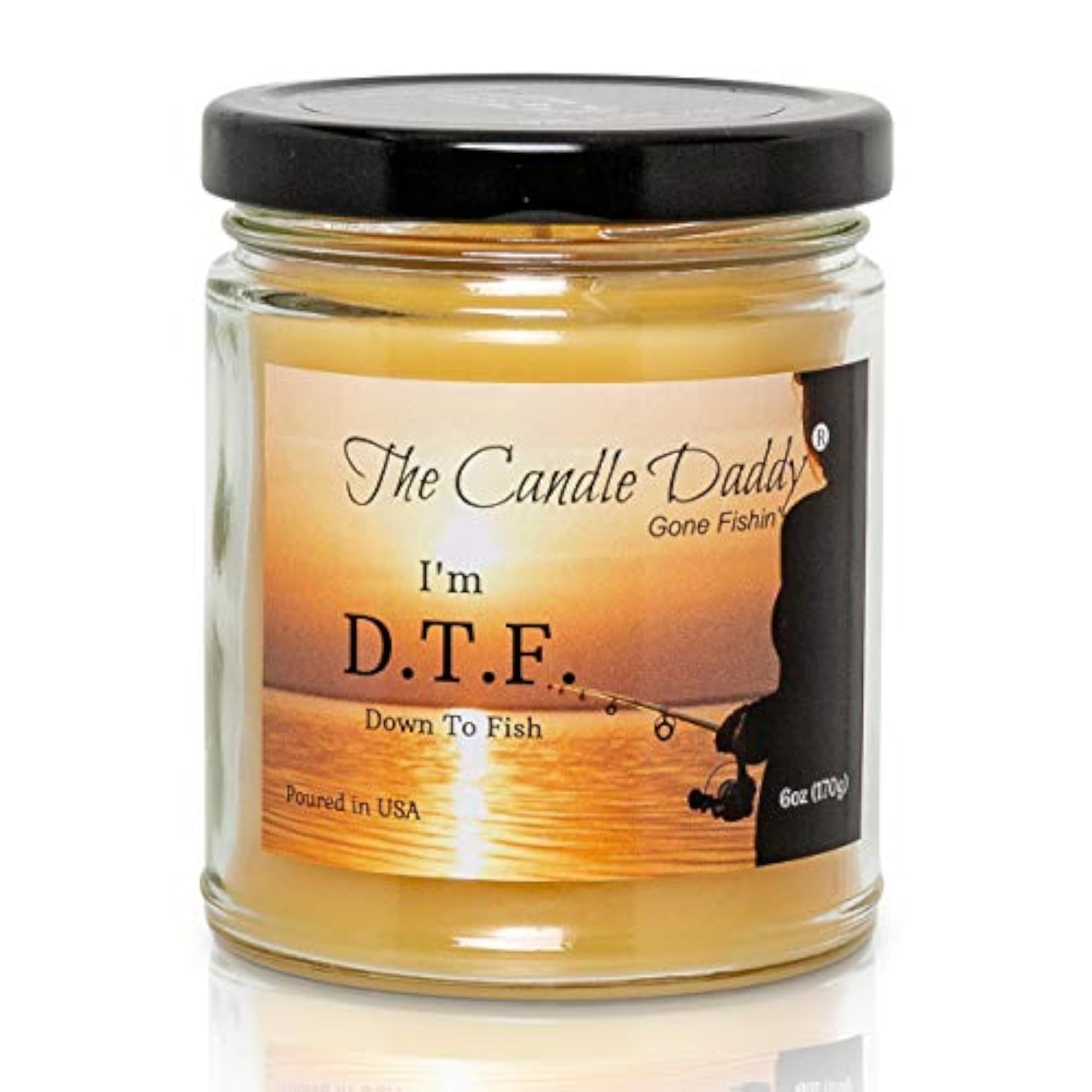 Gone Fishin' Ocean Breeze Scented Melt Jar Candle