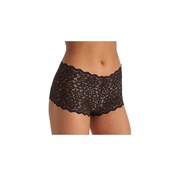 Maidenform womens Casual Comfort Cheeky Boyshort boy shorts panties, Black, Medium US