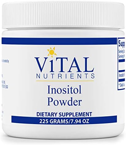 Vital Nutrients - Inositol Powder - Healthy Neurotransmitter Metabolism Support - Vegetarian - 225 Grams