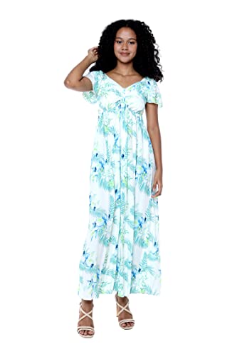 Image of Hawaii Hangover Family Matching Hawaiian Clothes, Orchid Breeze White | Family matching Hawaiian outfits, Orchid Breeze White, lightweight rayon, machine washable, tropical floral print, luaus