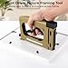 Point Driver for Pictures Framing with 1000 Staples, Picture Frame Stapler, Adjustable Point Tacker, Framing Point Driver for Picture Frames, Furniture Repair, DIY Crafts