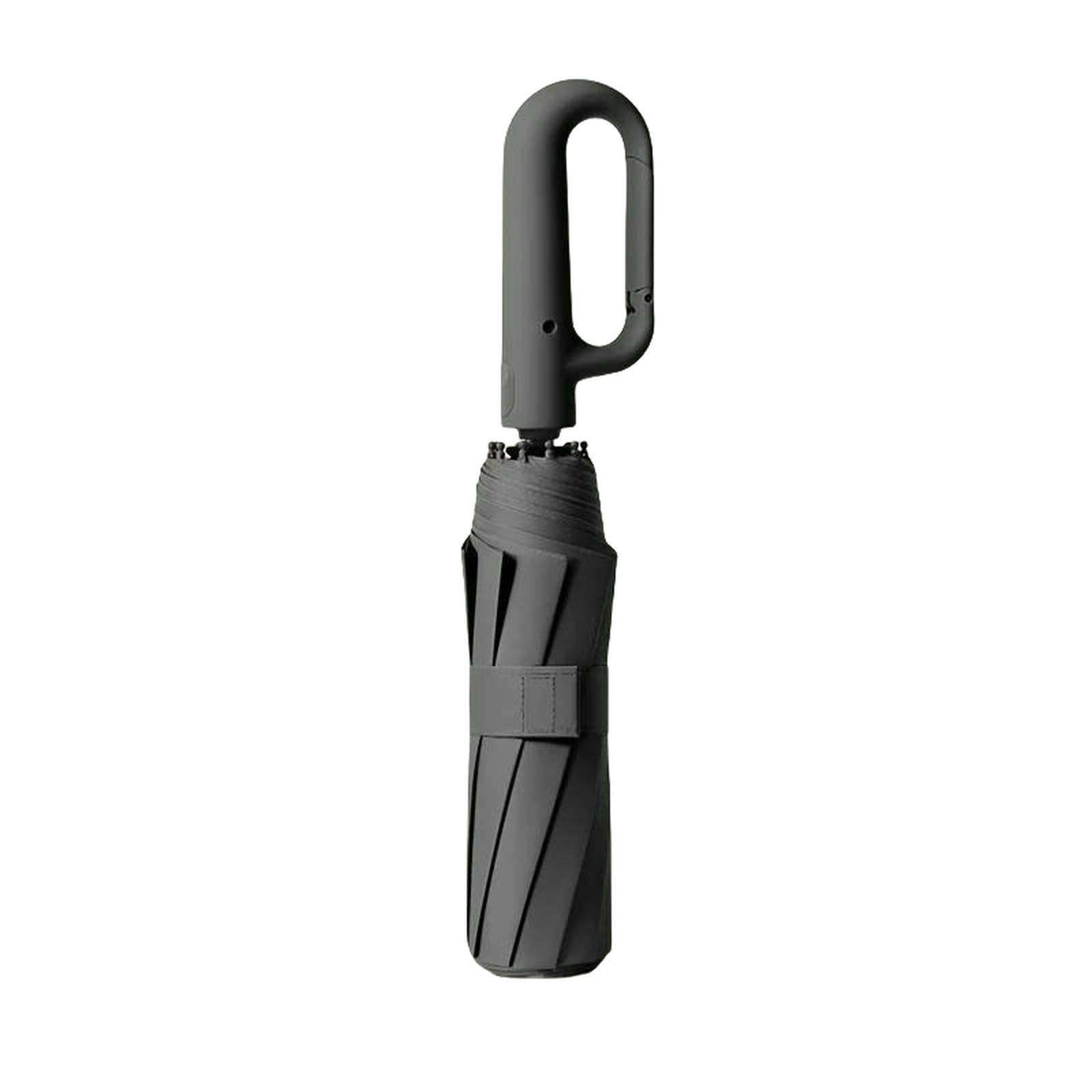QDLTGBD Umbrella Extra Large Reinforced Rain-resistant Dual-purpose Resistant Fully Automatic Ring-buckle Umbrella-black