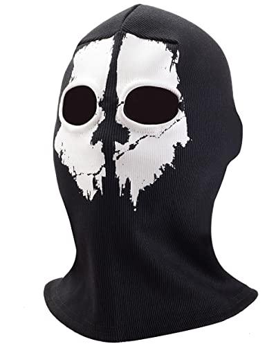 Nuoxinus Balaclava Black Ghosts Skull Full Face Mask For Men Women Cosplay Party Halloween Outdoor Motorcycle Bike Cycling Skateboard Hiking Skiing Snowmobile Snowboard #TOP1