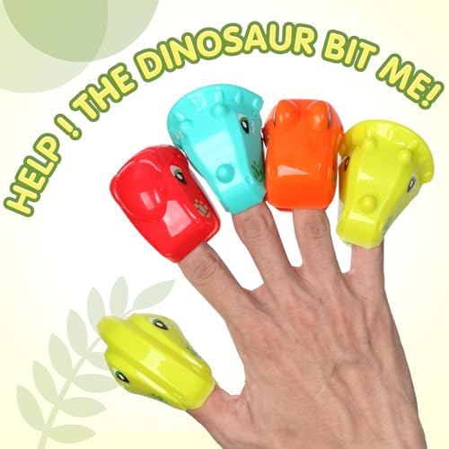 Ahhsoy KLYSZ-18 12Pcs Biting Finger Dinosaurs Pull Back Cars Toys Set thumb #3