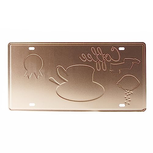 Image of Coffee PQ Multipurpose Metal Signs - License Wall Plate, Decorative Car Tag - Ideal for Cafe, Restaurant, Shop, Home, Hotel, Club, Office, Living Area - Design Plaque
