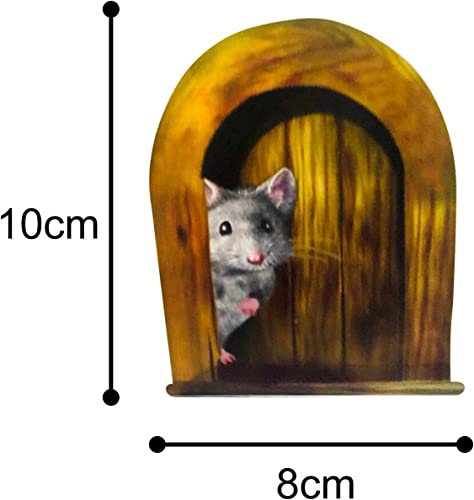 Set 5 Pegatinas 3D Ratones para Pared miniatura 2