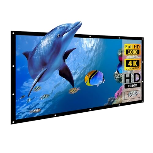 Pantalla de proyector portátil plegable 100 pulgadas 16:9