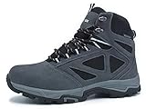 ★ agua impermeable de densidad de cuero – Cuero desdoblado de microfibras de sintéticos y de material de malla de goma de tobillo schutz. convierten a este zapato de senderismo un extremo moda hiking zapato. resistente PVC, la entresuela y suela de goma antideslizante son extremadamente langlebig. amortiguación, transpirable, suela antideslizante, impermeable forro interior de malla y el zapato contiene una anti fatiga EVA plantilla.