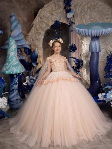 Flower Girl Dresses for Wedding Applique Pageant Dresses for Girls Off Shoulder Flower Girl Dress2