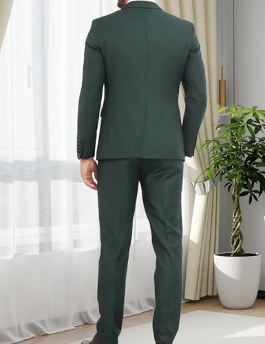3 Piece Suits for Men Slim Fit Double Breasted Men's Suits Business Wedding Prom Groomsmen Formal Dress Blazer Vest Pants Set4