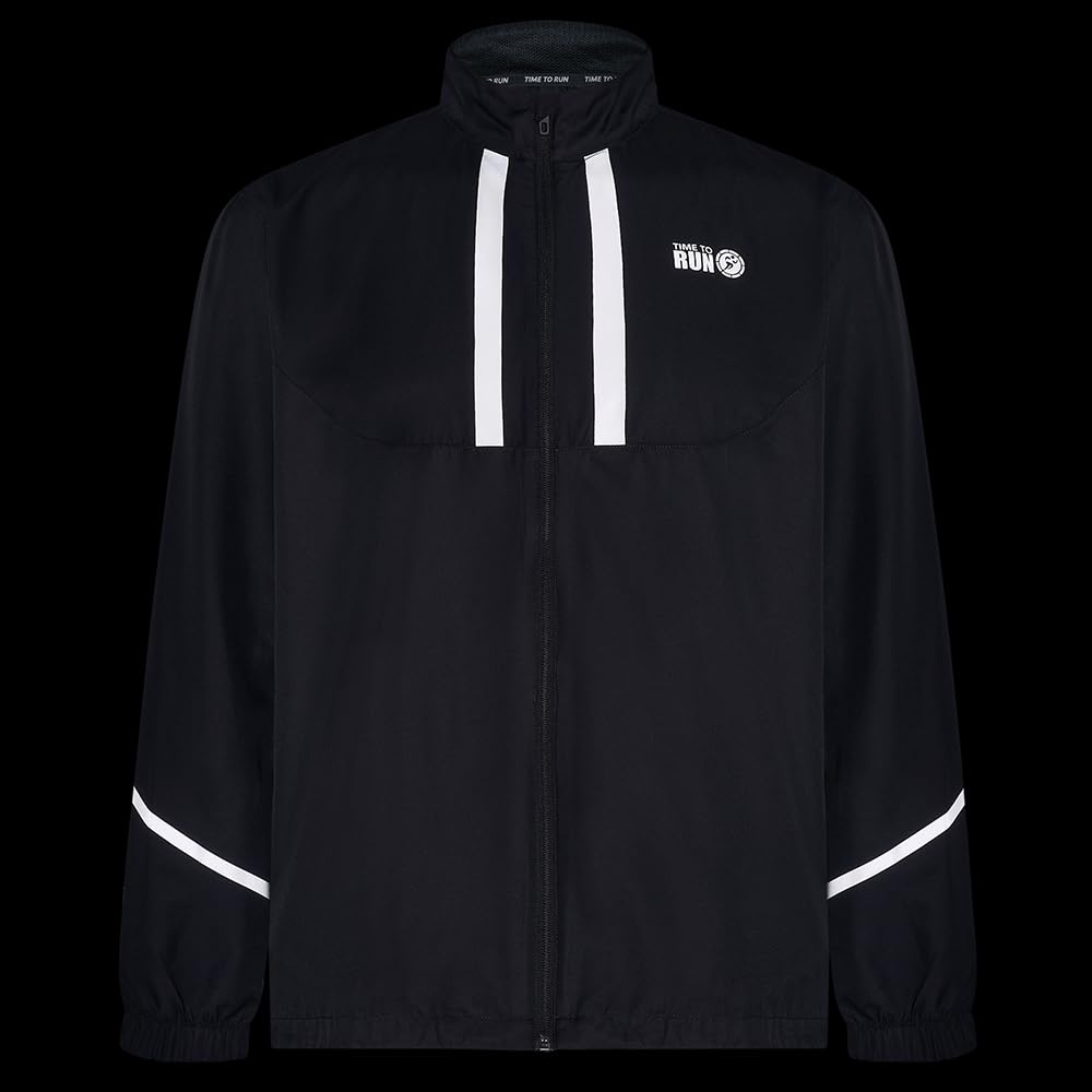 Time To Run Veste de Course a Pied Pour Homme Avec Poches - Légère Coupe-Vent Respirant - Idéal Pour L'exercice et Le Jogging - de