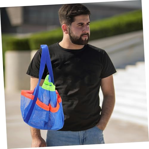 Extra Large Mesh Beach Bag Sandproof Tote with Multiple Pockets for Swimming Travel Outdoor Activities Durable Construction for Essentials4