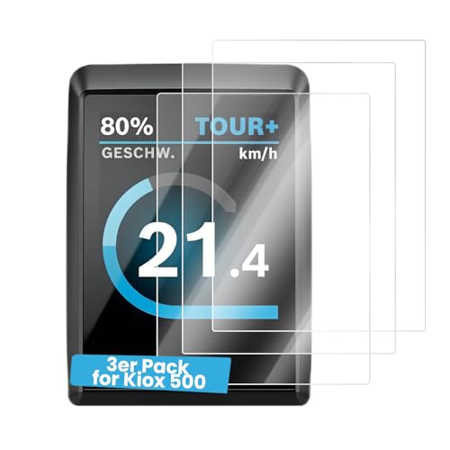 Besudo 3 pellicole protettive per display Kiox 500, in vetro temperato, Kiox 500, protezione contro acqua e graffi, durezza 9H, pellicola protettiva trasparente HD