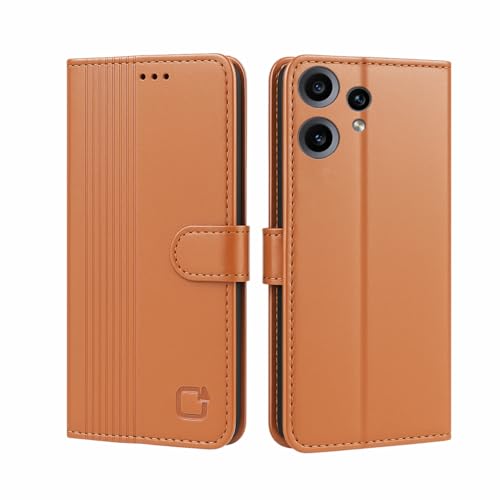 Image of AIBEX Shock Proof Flip Compatible for CMF Phone 2 Pro 5G Flip Cover Leather Finish | Inside TPU with Card Pockets | Wallet Stand | Complete Protection Flip Case- Brown