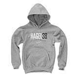 500 LEVEL Brandon Hagel Youth Sweatshirt (Youth Hoodie, X-Large, Gray) - Brandon Hagel Tampa Bay Elite WHT