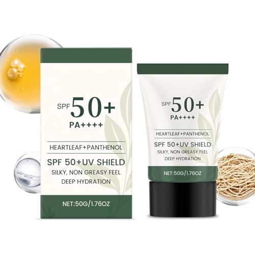 Ligera De Protección Solar, Crema Hidratante De Bloqueo Solar, Loción De Protección Solar Facial, Con Textura Indista, Fórmula Hidratante, 6.3x10.5cm, Para Bote, Belleza, Deporte,