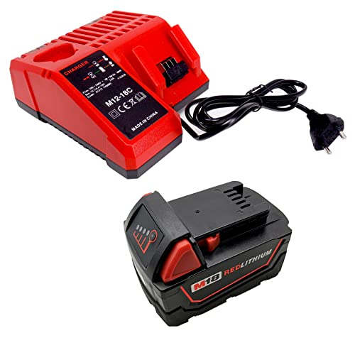 18V 5.0Ah M18B5 Ersatzakku mit Ladegerät Cover