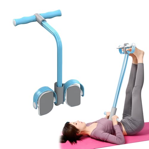 Entrenador abdominal, equipo de entrenamiento para abdominales, expansor de culturismo, entrenador de cuerpo completo para el hogar, 6 tubos de cuerda elástica multifunción, aparatos de fitness para