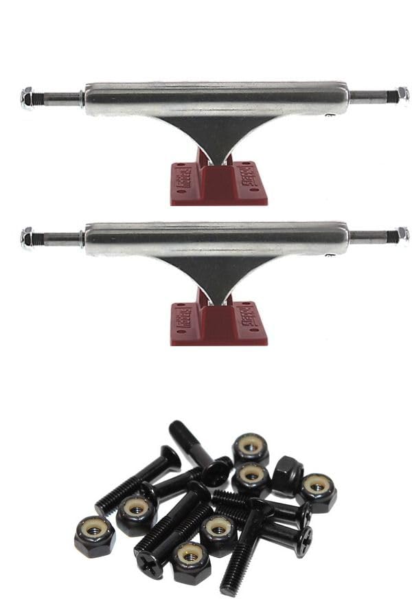Slappy Truck Company ST1 Inverted Light Polished/Red Skateboard Trucks - 5.4