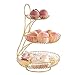 ZXCVBNAS Plateau De Fruits Salon Maison Trois Couches Plateau De Fruits Moderne Creative Fruits Multi-Couche Rack Fruit Basket Multi-Couche Arche Serveur Stacking