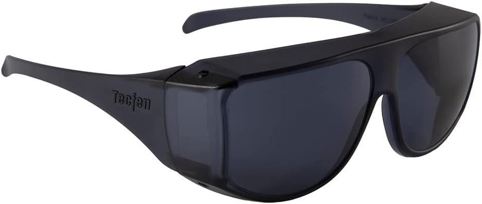 Fit Over Sunglasses, Smoke Color, 100% UVA/UVB Protection; Polycarbonate Lenses, Gray, One size
