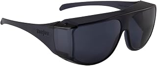 Fit Over Sunglasses, Smoke Color, 100% UVA/UVB Protection; Polycarbonate Lenses